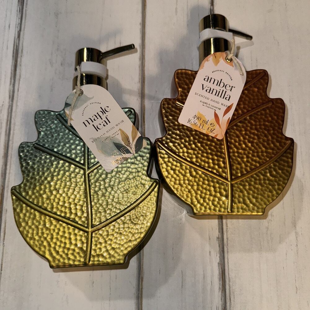 🆕 2 SET~ ASQUITH & SOMERSET SEASONAL EDITION MAPLE LEAF 🍁 SCENTED HAND WASH